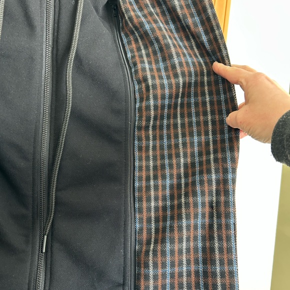 Plaid Women's Jacket with Removable Hoodie - Picture 6 of 14